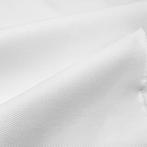 Textrend Jeansstoff Meterware - Haltbares Material - 100% Baumwolle - Kleidung - Heimtextilien - Stoffe Meterware - Textilien 1x1.6m (Warmes Weiß) von TEXTREND