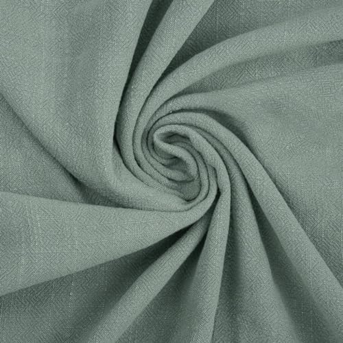 Textrend Leinen mit Viskose - Stoff zum Nähen - Textilien - Stoffe Meterware - Textilien 1x1.35m (Salbei) von TEXTREND