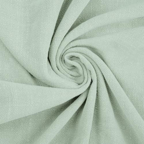 Textrend Leinen mit Viskose - Stoff zum Nähen - Textilien - Stoffe Meterware - Textilien 1x1.35m (Salbei hell) von TEXTREND