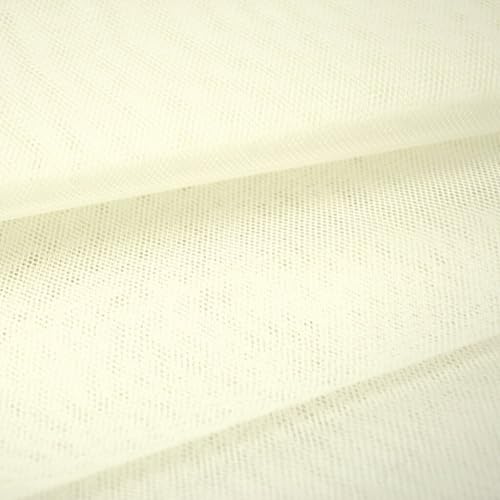 Textrend Tüllstoff - Kleidung und Dekorationen - Stoff zum Nähen - Hochzeitsdekoration - Tüll Meterware - Polyester - Textilien 1x1.6m (Ecru) von TEXTREND