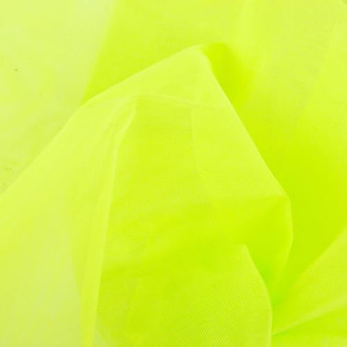 Textrend Tüllstoff - Kleidung und Dekorationen - Stoff zum Nähen - Hochzeitsdekoration - Tüll Meterware - Polyester - Textilien 1x1.6m (Lindgrün) von TEXTREND