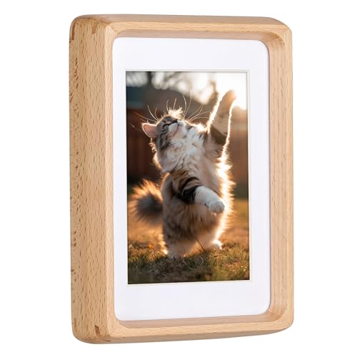 TEYCLZORE Bilderrahmen 4x6 Zoll 10x15 cm Natur Holz, Fotorahmen aus Buche 10 x 15 cm, Posterrahmen, mit Acrylplatte, Holzrahmen Holz-Bilderrahmen, Freistehend und Wandmontierbar TEYCLZORE Bilderrahmen 4x6 Zoll 10x15 cm Natur Holz, Fotorahmen aus Buche 10 x 15 cm, Posterrahmen, mit Acrylplatte, Holzrahmen Holz-Bilderrahmen, Freistehend und Wandmontierbar von TEYCLZORE