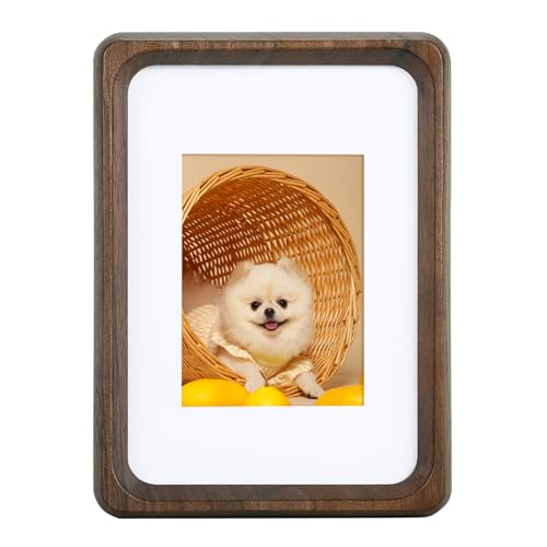 TEYCLZORE Kleine Bilderrahmen aus Holz, 5 x 3,5 Zoll Fotorahmen, Mini Bilderrahmen für den Tisch mit Matte, Foto-Bilderrahmen aus Natürlichem Walnussholz, Tischfotorahmen Instant Bilderrahmen TEYCLZORE Kleine Bilderrahmen aus Holz, 5 x 3,5 Zoll Fotorahmen, Mini Bilderrahmen für den Tisch mit Matte, Foto-Bilderrahmen aus Natürlichem Walnussholz, Tischfotorahmen Instant Bilderrahmen von TEYCLZORE