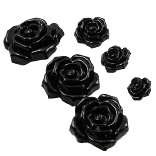8 Stück/Lot 15–38mm schwarze Rosenknöpfe Pulloverknöpfe zum Nähen von Bekleidungszubehör, 25mm, Einheitsgröße 8 Stück/Lot 15–38mm schwarze Rosenknöpfe Pulloverknöpfe zum Nähen von Bekleidungszubehör, 25mm, Einheitsgröße von TEidea
