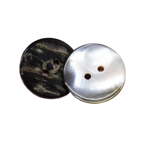 Bekleidungsdekoration, Hemdknöpfe, 10 Stück, natürliche Muschelknöpfe für Kleidung, Nähzubehör, Scrapbooking, Diy-Handwerk, Muscheln schwarz, 30mm Bekleidungsdekoration, Hemdknöpfe, 10 Stück, natürliche Muschelknöpfe für Kleidung, Nähzubehör, Scrapbooking, Diy-Handwerk, Muscheln schwarz, 30mm von TEidea