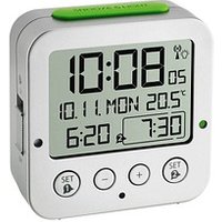 TFA® digitaler Funkwecker 60.2528.54 BINGO silber Kunststoff von TFA®