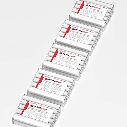 TFC SuperClay I dauerplastische Knete I Modelliermasse I hergestellt aus hochwertigen Wachsen (100% Bienenwachs) und Ölen I weiß, 5x500g von TFC Troll Factory