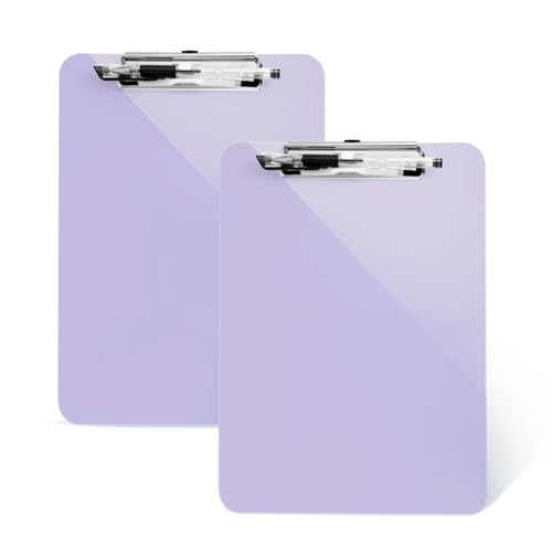 Klemmbrett mit Stifthalter, Buchstaben- / A4-Größe, verdickte Klemmbretter, 21,6 x 28,9 cm, strapazierfähig, TFDLCG zm hängende Klemmbretter für Frauen, Kinder, Lehrer, Schule, Büro, Heimbedarf, 2 von TFDLCG zm