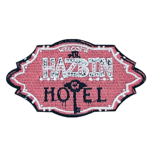 Hazbin Hotel lron on Patches 10 Stück Moral Patches für Kleidung Jeans Jacken Rucksack Alastor Anime Bügelbilder Stickerei Tuch Ästhetische DIY Kits (Logo) von TFFMGG