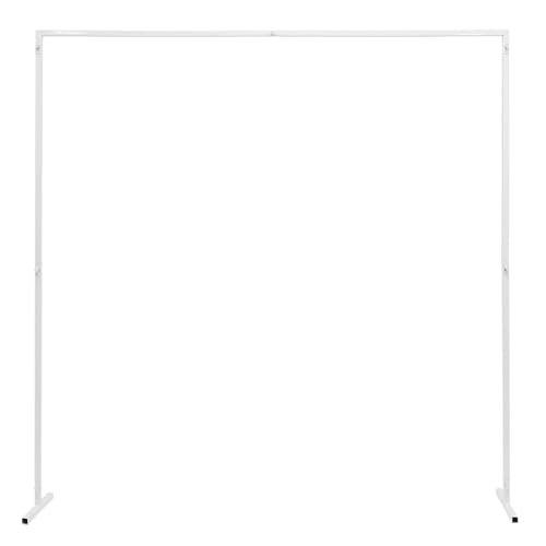 TFIANYNI Hochzeitsbogen Metallbogen Bogengestell Für Hochzeiten, Party, Hintergrund Ständer Traubogen Mit Flügelmuttern, DIY Dekoration, Wiederverwendung (Typ A: 2x2m Weiß) von TFIANYNI