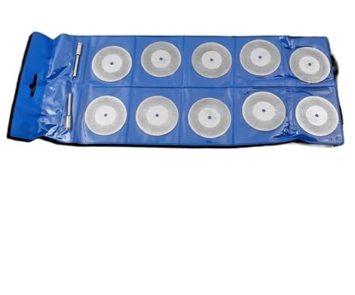 Diamantenfliesen, 10er-Pack Diamant-Schleifblätter for Rotationswerkzeuge mit Dornen 16–50 mm(45mm) von TGDGFKIAS