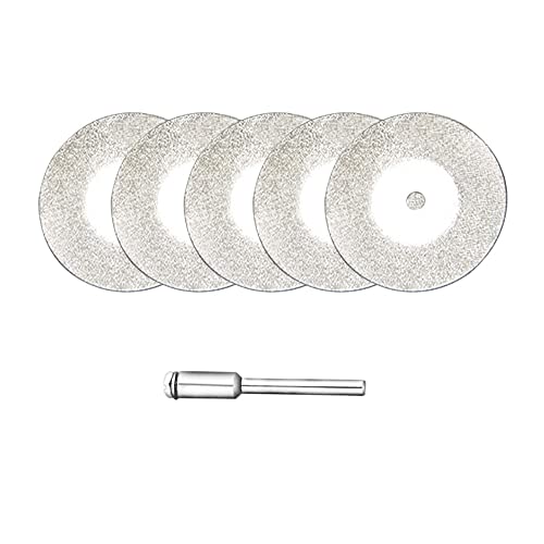 Diamantenfliesen, 5er-Pack Mini-Schleif-Diamant-Trennscheiben 16–50 mm mit Dorn(18mm) von TGDGFKIAS