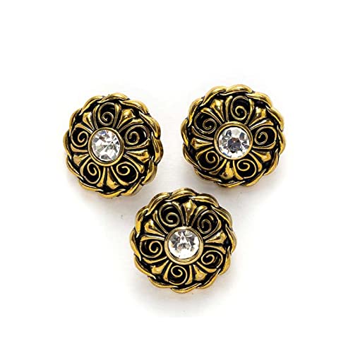Knöpfe zum Nähen, 5 Stück Metallknöpfe mit Schaft for Kleidung, Rucksäcke, Bastelarbeiten, Gold, mehrere Größen Knöpfe zum Nähen, 5 Stück Metallknöpfe mit Schaft for Kleidung, Rucksäcke, Bastelarbeiten, Gold, mehrere Größen von TGDGFKIAS