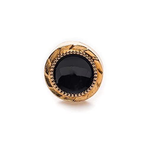 Knöpfe zum Nähen, Metall-Nähknöpfe, 10er-Pack, Blau und Schwarz, 10 mm(Black) von TGDGFKIAS
