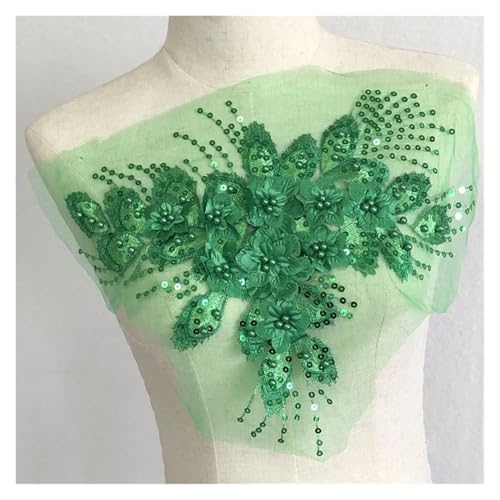Spitz-Aufkleber, Spitze und Chiffon Stickerei Applikation Patches aufnähen for Kleidung Kleid Handwerk Multicolor(Style12) von TGDGFKIAS
