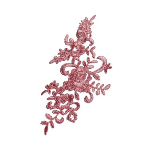 Spitz-Aufkleber, Spitzenapplikationen, 6 Stück, mehrfarbig, 22,5 x 12 cm, for Hochzeiten, DIY(Bruin) von TGDGFKIAS