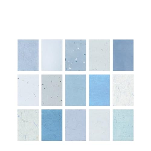 TGDGFKIAS Gefaltete Pergamentjacke, 30 Stück Textur Collage Büttenpapier Materialpaket Junk Journal Planer Scrapbooking Dekor DIY Bastelkarton Papier(A) von TGDGFKIAS