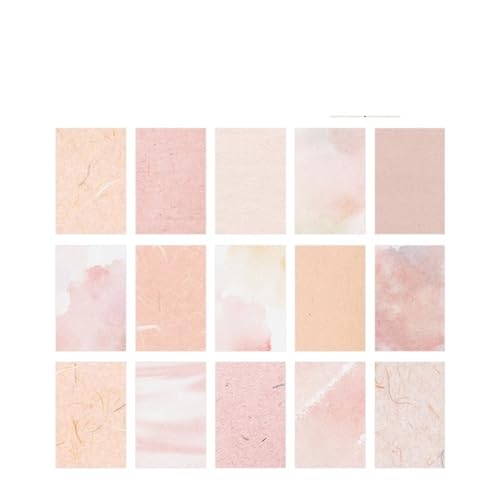 TGDGFKIAS Gefaltete Pergamentjacke, 30 Stück Textur Collage Büttenpapier Materialpaket Junk Journal Planer Scrapbooking Dekor DIY Bastelkarton Papier(D) von TGDGFKIAS