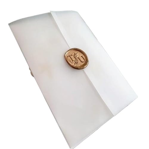 TGDGFKIAS Gefaltete Pergamentjacke, Gefaltete Pergamenttasche for 5x7 Zoll Einladungs-Pergamentpapier for Einladungskarten, Umschläge, Dekorationsjacken(75pcs) von TGDGFKIAS