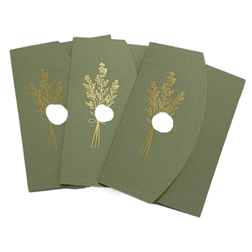 TGDGFKIAS Hochzeits-Einladungen, Hochzeitseinladungen mit Umschlägen, 25 Stück, 13,2 x 18,3 cm, Bogenpapier, mehrfarbig(Green) von TGDGFKIAS