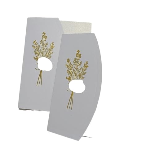 TGDGFKIAS Hochzeits-Einladungen, Hochzeitseinladungen mit Umschlägen, 25 Stück, 13,2 x 18,3 cm, Bogenpapier, mehrfarbig(White) von TGDGFKIAS