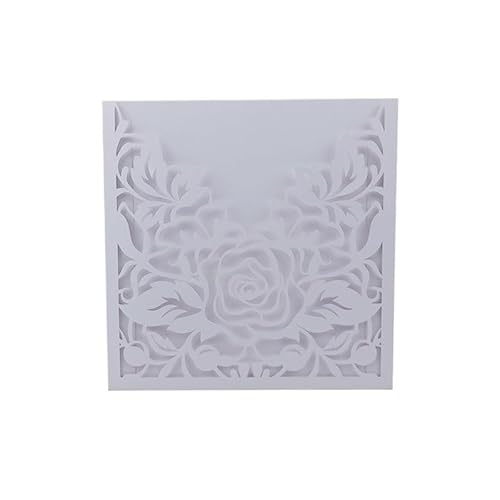 TGDGFKIAS Hochzeits-Einladungen, Hochzeitseinladungskarten mit Umschlägen, 10er-Pack, Mehrfarbig, 150 x 150 mm(Giallo) von TGDGFKIAS