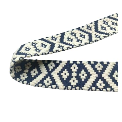 TGDGFKIAS Retro-Band, Gewebtes Jacquardband aus Polyester-Baumwolle, geometrisch, doppelseitig, mehrfarbig, 4 cm breit(5) von TGDGFKIAS