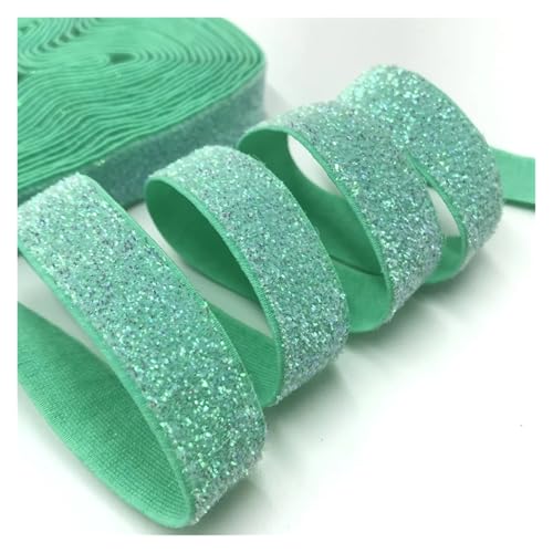 TGDGFKIAS Retro-Band, Glitzerndes elastisches Band, mehrfarbig, 5 Yards x 16 mm, for Hochzeitsfeier, Geschenkband, DIY-Bekleidung, Nähdekoration(M-10t(26)) von TGDGFKIAS
