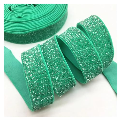 TGDGFKIAS Retro-Band, Glitzerndes elastisches Band, mehrfarbig, 5 Yards x 16 mm, for Hochzeitsfeier, Geschenkband, DIY-Bekleidung, Nähdekoration(M-71(26)) von TGDGFKIAS