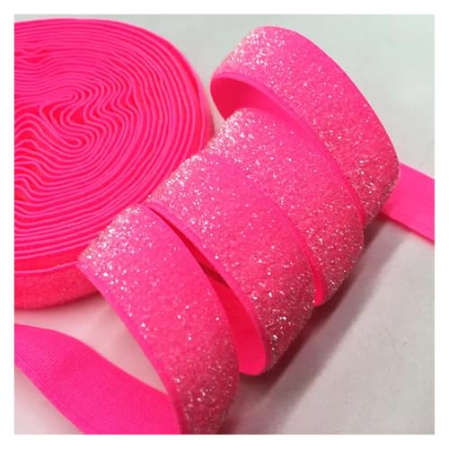 TGDGFKIAS Retro-Band, Glitzerndes elastisches Band, mehrfarbig, 5 Yards x 16 mm, for Hochzeitsfeier, Geschenkband, DIY-Bekleidung, Nähdekoration(M-9(13)) von TGDGFKIAS