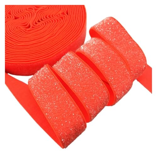 TGDGFKIAS Retro-Band, Glitzerndes elastisches Band, mehrfarbig, 5 Yards x 16 mm, for Hochzeitsfeier, Geschenkband, DIY-Bekleidung, Nähdekoration(M-9(24)) von TGDGFKIAS