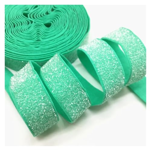 TGDGFKIAS Retro-Band, Glitzerndes elastisches Band, mehrfarbig, 5 Yards x 16 mm, for Hochzeitsfeier, Geschenkband, DIY-Bekleidung, Nähdekoration(M-9(26)) von TGDGFKIAS