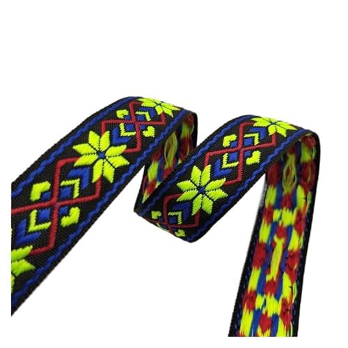 TGDGFKIAS Retro-Band, Jacquardband, 25 mm Breite, 4,5 m Länge, mehrfarbig, for Kleidung, Taschen, Accessoires, Dekoration(Color-04) von TGDGFKIAS