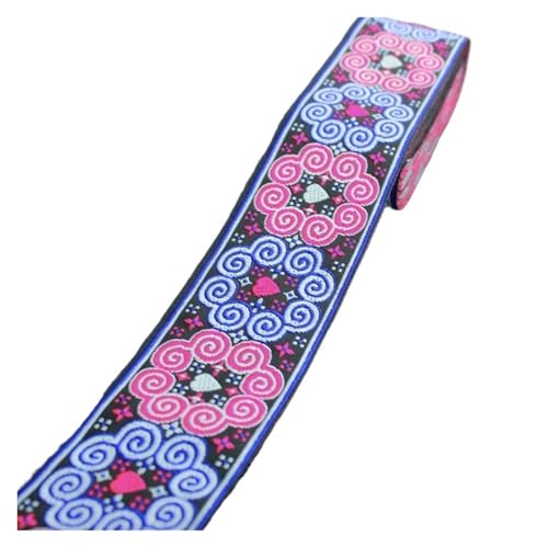 TGDGFKIAS Retro-Band, Jacquardband, 5 cm breit x 3 Meter lang, Polyester-Gurtband, Spitzenbesatz, mehrfarbig, Heimdekoration TGDGFKIAS Retro-Band, Jacquardband, 5 cm breit x 3 Meter lang, Polyester-Gurtband, Spitzenbesatz, mehrfarbig, Heimdekoration von TGDGFKIAS