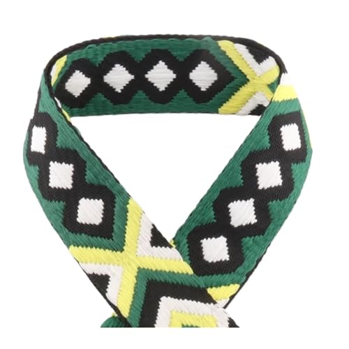 TGDGFKIAS Retro-Band, Jacquardband 1/2/5 Yards 38mm Mehrfarbiges dekoratives Gurtband for Gürteltasche Handtaschengurt(1,5yards) von TGDGFKIAS