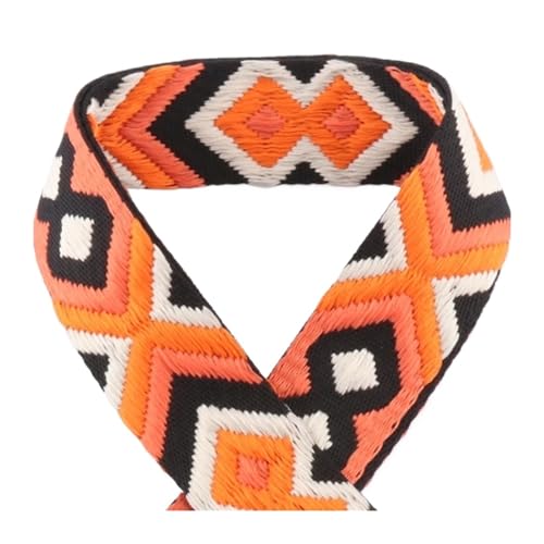 TGDGFKIAS Retro-Band, Jacquardband 1/2/5 Yards 38mm Mehrfarbiges dekoratives Gurtband for Gürteltasche Handtaschengurt(15,5yards) von TGDGFKIAS