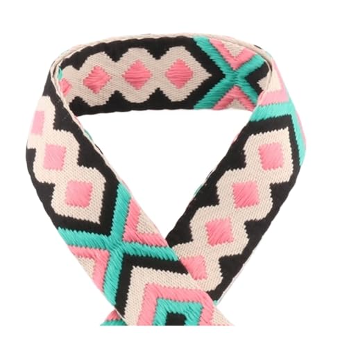 TGDGFKIAS Retro-Band, Jacquardband 1/2/5 Yards 38mm Mehrfarbiges dekoratives Gurtband for Gürteltasche Handtaschengurt(17,5yards) von TGDGFKIAS