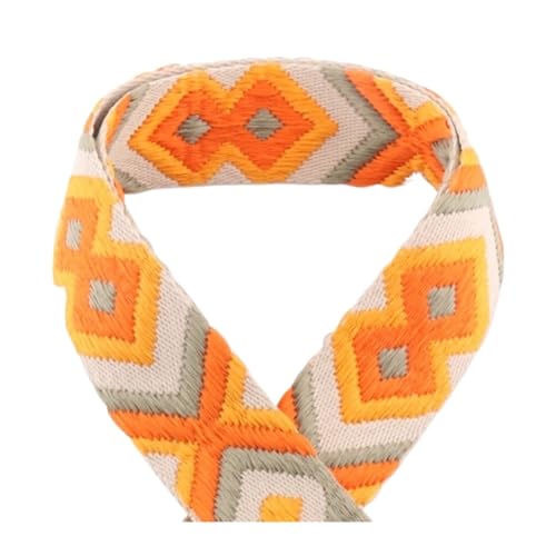 TGDGFKIAS Retro-Band, Jacquardband 1/2/5 Yards 38mm Mehrfarbiges dekoratives Gurtband for Gürteltasche Handtaschengurt(2,5yards) von TGDGFKIAS