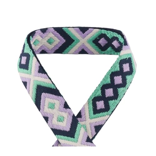 TGDGFKIAS Retro-Band, Jacquardband 1/2/5 Yards 38mm Mehrfarbiges dekoratives Gurtband for Gürteltasche Handtaschengurt(20,5yards) von TGDGFKIAS