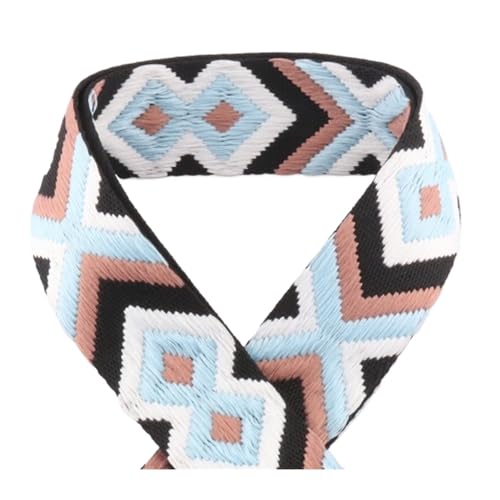 TGDGFKIAS Retro-Band, Jacquardband 1/2/5 Yards 38mm Mehrfarbiges dekoratives Gurtband for Gürteltasche Handtaschengurt(5,5yards) von TGDGFKIAS