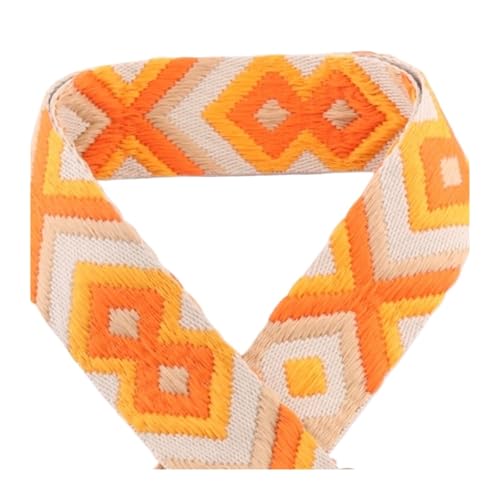 TGDGFKIAS Retro-Band, Jacquardband 1/2/5 Yards 38mm Mehrfarbiges dekoratives Gurtband for Gürteltasche Handtaschengurt(6,5yards) von TGDGFKIAS