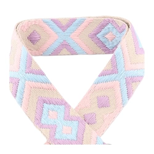 TGDGFKIAS Retro-Band, Jacquardband 1/2/5 Yards 38mm Mehrfarbiges dekoratives Gurtband for Gürteltasche Handtaschengurt(9,2yards) von TGDGFKIAS