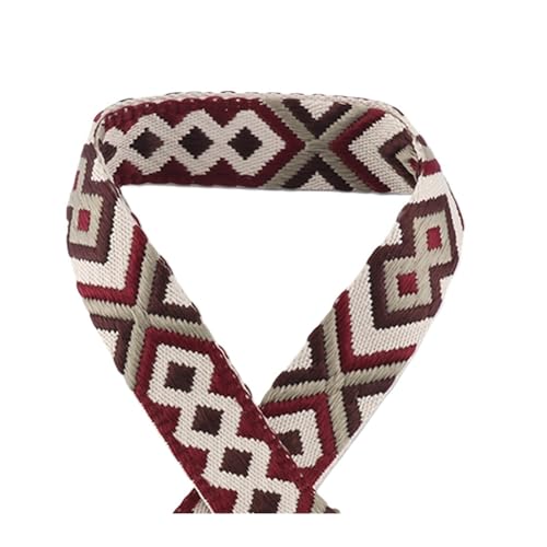 TGDGFKIAS Retro-Band, Jacquardband 1/2/5 Yards 38mm Mehrfarbiges dekoratives Gurtband for Gürteltasche Handtaschengurt(Color-19,2yards) von TGDGFKIAS