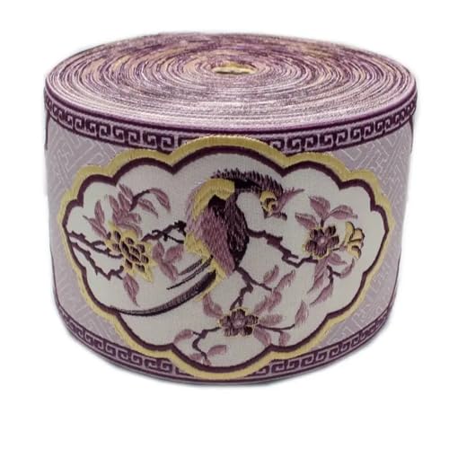 TGDGFKIAS Retro-Band, Jacquardband 11,5 cm (4,5 Zoll) Mehrfarbiges Polyester-Gurtband for Kostüme, Heimtextilien, DIY-Bastelarbeiten, Spitzenbesatz(1) von TGDGFKIAS