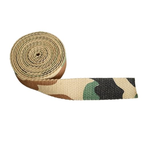 TGDGFKIAS Retro-Band, Jacquardband Gurtband 5 Yards 25mm Breite Multicolor Hundehalsband Leine Harness DIY Handwerk(Light Camouflage) von TGDGFKIAS