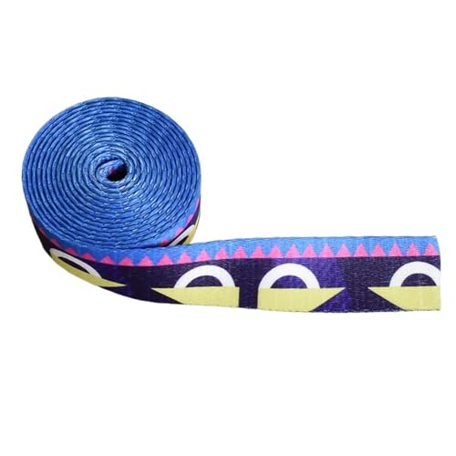 TGDGFKIAS Retro-Band, Jacquardband Gurtband 5 Yards 25mm Breite Multicolor Hundehalsband Leine Harness DIY Handwerk(Swan Printing) von TGDGFKIAS