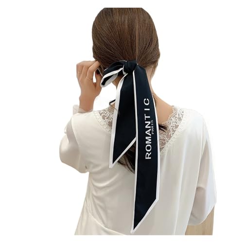 TGDGFKIAS Retro-Band, Seidenchiffon-Jacquardband-Haarschal, mehrfarbig, for Damen, Pferdeschwanzhalter, Haar-Accessoires(3) von TGDGFKIAS