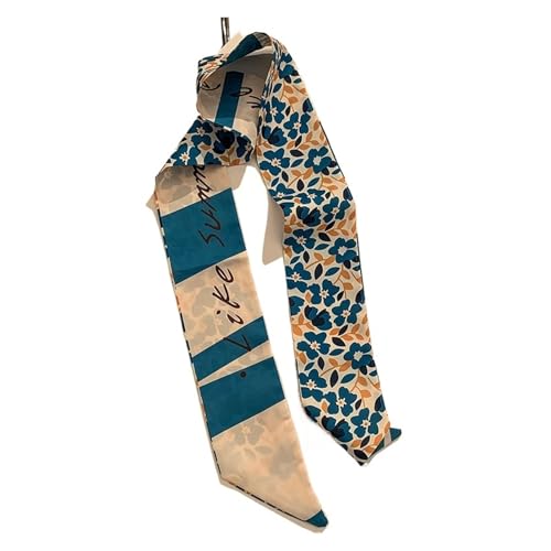 TGDGFKIAS Retro-Band, Seidenchiffon-Jacquardband-Haarschal, mehrfarbig, for Damen, Pferdeschwanzhalter, Haar-Accessoires(40) von TGDGFKIAS