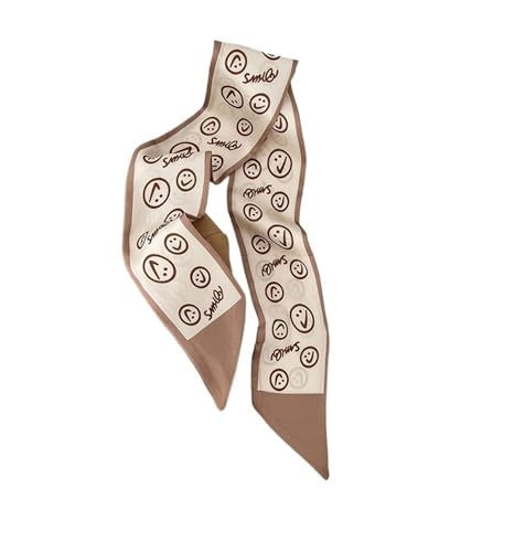 TGDGFKIAS Retro-Band, Seidenchiffon-Jacquardband-Haarschal, mehrfarbig, for Damen, Pferdeschwanzhalter, Haar-Accessoires(Color-39) von TGDGFKIAS