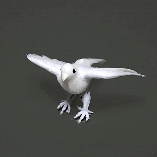6 Tauben fliegend, ganz weiß, 8cm Mini, Hochzeit/TOP Preis !!! von TGG